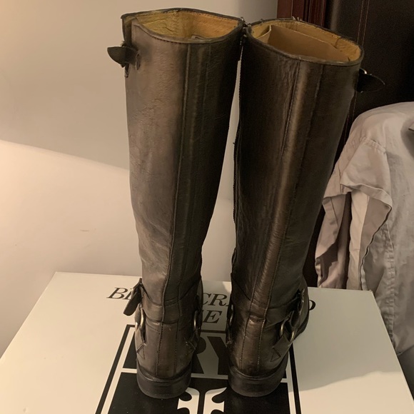 Frye Veronica criss cross tall/knee high boots 8 - Picture 7 of 14